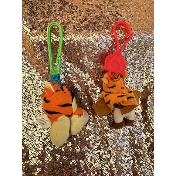 Vintage Disney McDonald s 2 key chains Pooh, Tiger, Owl - Picture 2 of 6